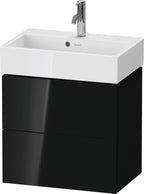 schwarz hochglanz / Mitteldichte Faserplatte (MDF) / 2 Schubkästen