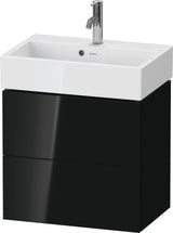 DURAVIT L-Cube Waschtischunterbau wandhängend, 2 Schubkästen, Weiß Matt, 584 mm