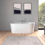 DURAVIT C.1 Wanneneinlauf 205 mm rund, Schwarz Matt, Wandmontage, mit Strahlregler