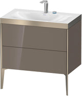 DURAVIT XViu c-bonded Waschtischset bodenstehend 800 mm mit 2 Auszügen und Push-Open