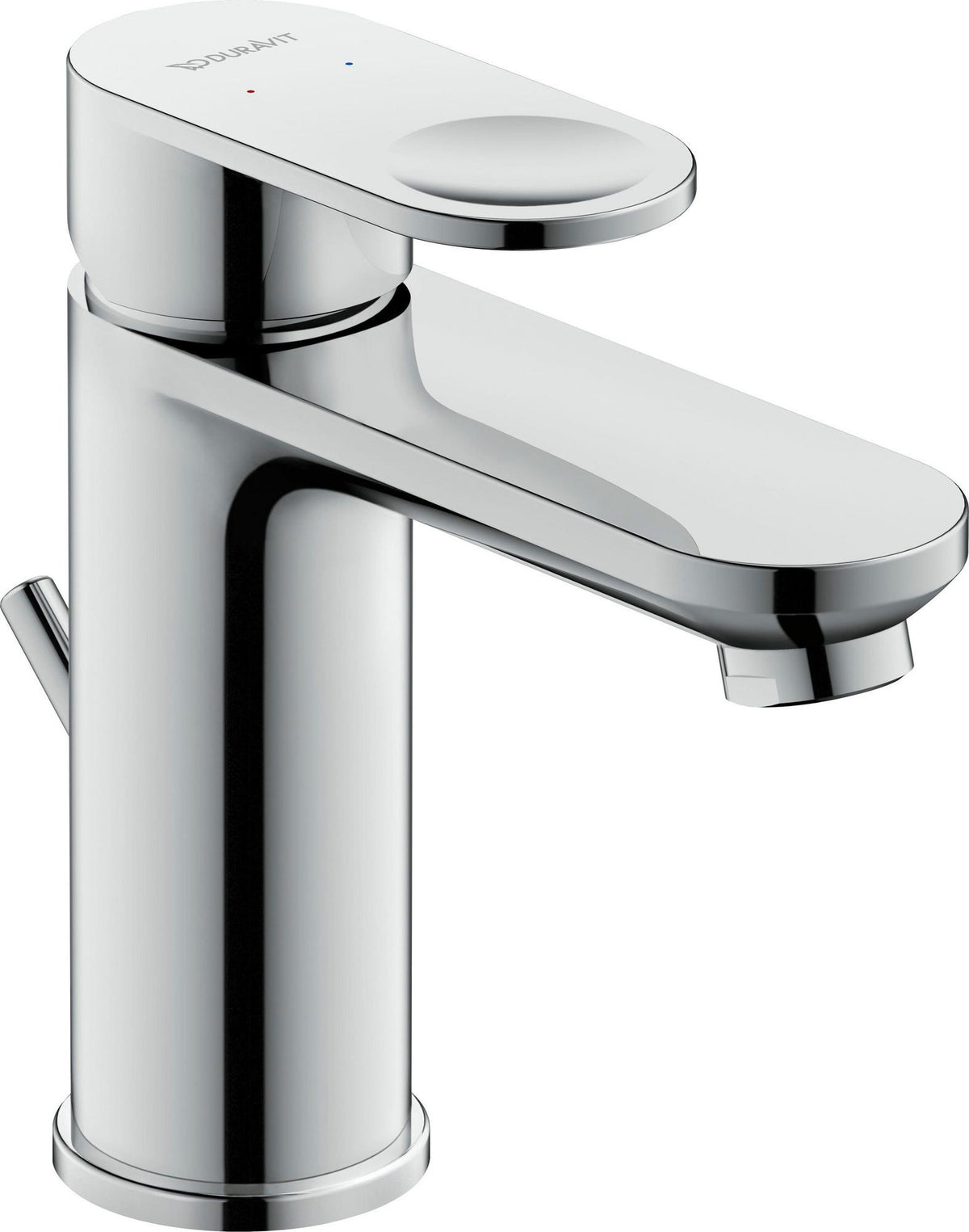 DURAVIT B.3 Einhebel-Waschtischmixer mit Zugstange, Keramikmischsystem, Chrom