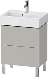 Duravit Waschtischunterbau L-Cube Compact 584 mm, 2 Auszüge, weiß matt, für Vero Air 236860