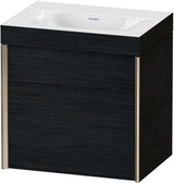Duravit XViu Waschtischunterbauset 460 mm, 1 Tür, Eiche Schwarz, wandhängend