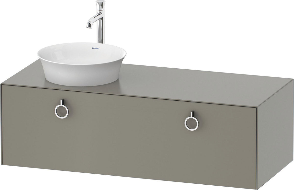 DURAVIT White Tulip Waschtischunterbau 1300 mm wandhängend mit Auszug und LED-Innenbeleuchtung von Philippe Starck
