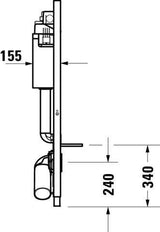 DURAVIT DuraSystem WC-Element Basic – Trockenbau Installationssystem 500 x 1148 mm
