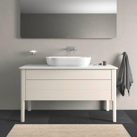 Duravit Luv Waschtischunterbau bodenstehend 1338 mm Weiß Seidenmatt mit Tip-On-Technik