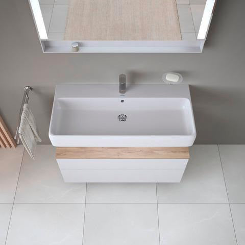 DURAVIT Waschtisch Qatego Studio F. A. Porsche 1000 mm Weiß mit Überlauf und HygieneGlaze