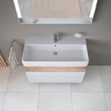 DURAVIT Waschtisch Qatego Studio F. A. Porsche 1000 mm Weiß mit Überlauf und HygieneGlaze