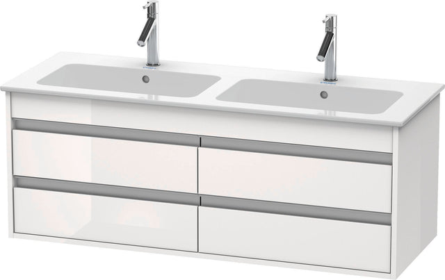 DURAVIT Ketho Waschtischunterbau 1270 mm, 4 Schubkästen, weiß matt, wandhängend, ME by Starck