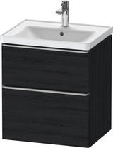 Duravit D-Neo Waschtischunterbau 584 mm betongrau matt mit Auszug und Schubkasten
