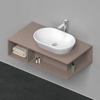 basalt matt / 1000 mm / Waschtischkonsole