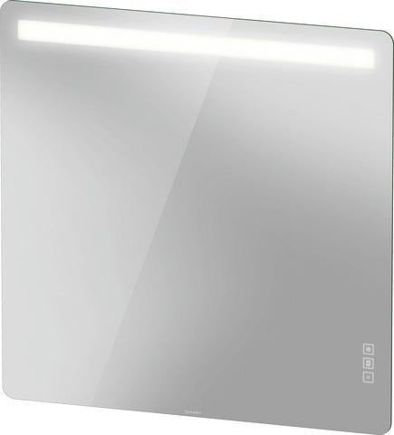 DURAVIT Luv Spiegel 800x1200 mm mit Lichtfeld, Dimmer und Spiegelheizung – Wandmontage