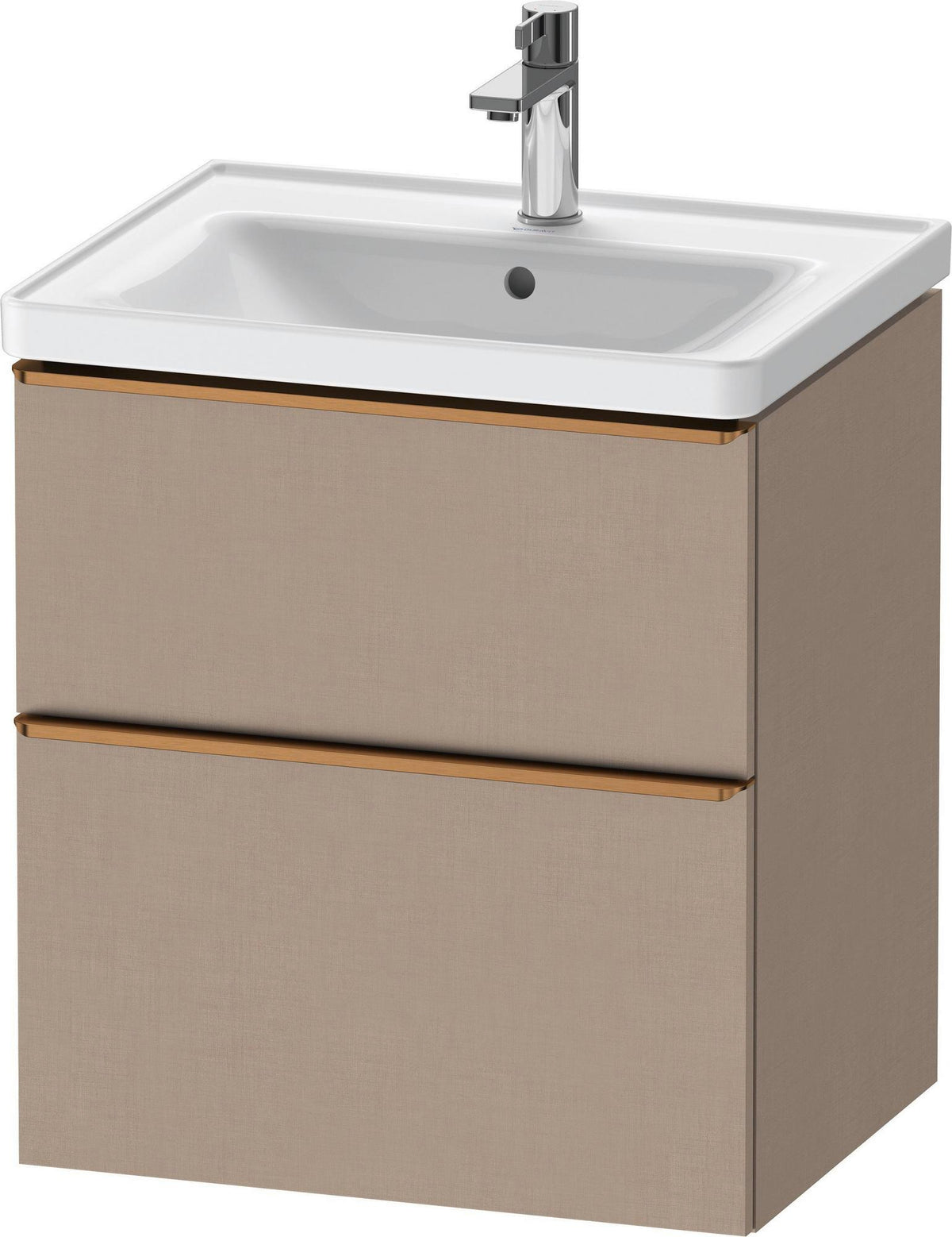 Duravit D-Neo Waschtischunterbau 584 mm Eiche Terra Matt wandhängend mit Auszug