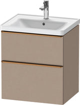Duravit D-Neo Waschtischunterbau 584 mm Eiche Terra Matt wandhängend mit Auszug