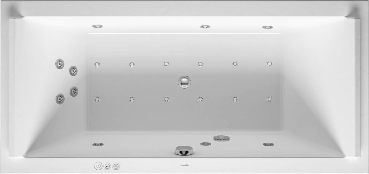 DURAVIT Starck Whirlwanne 1800x800mm, 2 Rückenschrägen, Air-System, Weiß