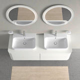 DURAVIT Aufsatzbecken Happy D.2 Plus 600 mm Weiß mit Überlauf und Hahnlochbank