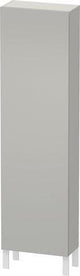 Duravit L-Cube Hochschrank 500 mm betongrau matt, 1 Tür links, Soft-Close, wandhängend