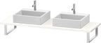 weiß / Spanplatte / Konsole variabel L-Cube 2 Ausschn.,30 xvarx550,Weiß Hochglanz