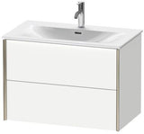 DURAVIT XViu Waschtischunterbau 810 mm mit 2 Schubkästen in Seidenmatt-Taupe