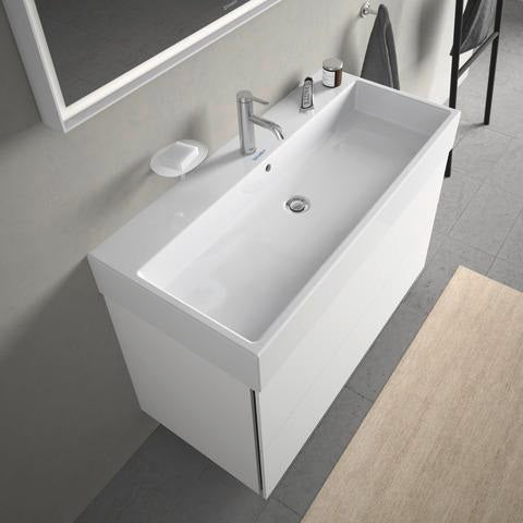DURAVIT L-Cube Waschtischunterbau 984 mm, 2 Schubkästen, Weiß Matt, Wandmontage
