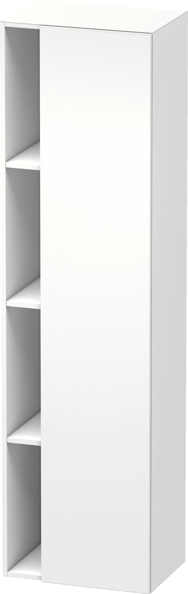 DURAVIT DuraStyle Hochschrank 360x500x1800mm, 1 Tür links, weiß matt – Wandhängend mit Soft-Close
