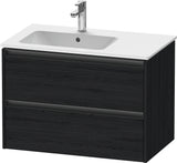 Duravit Ketho.2 Waschtischunterbau wandhängend 810 mm betongrau matt mit 2 Schubkästen