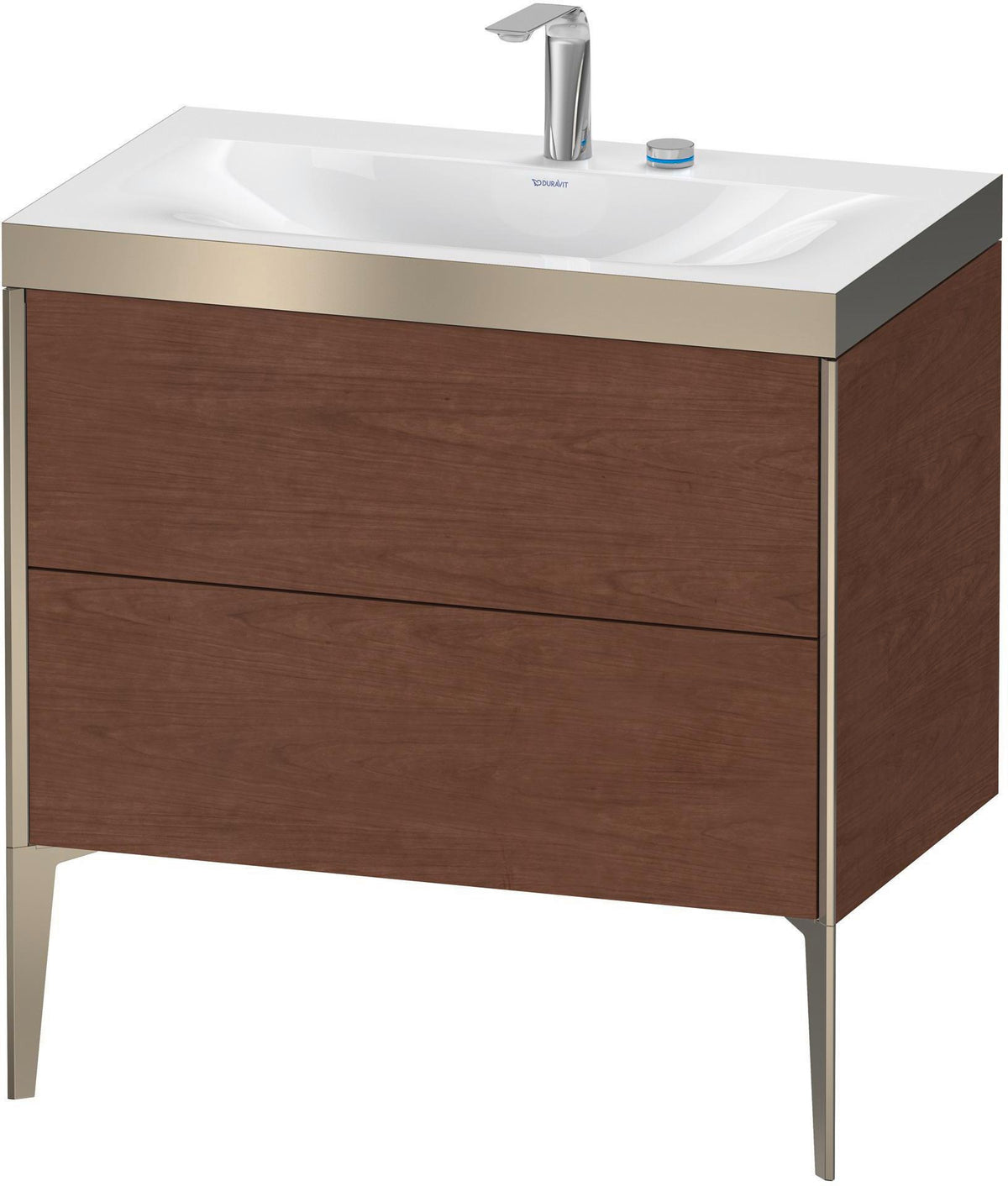 DURAVIT XViu c-bonded Waschtischset bodenstehend 800 mm mit 2 Auszügen und Push-Open