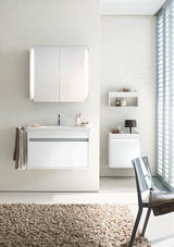 Duravit Ketho Waschtischunterbau 800 mm wandhängend, 1 Auszug, weiß matt – passend zu D-Code 034285