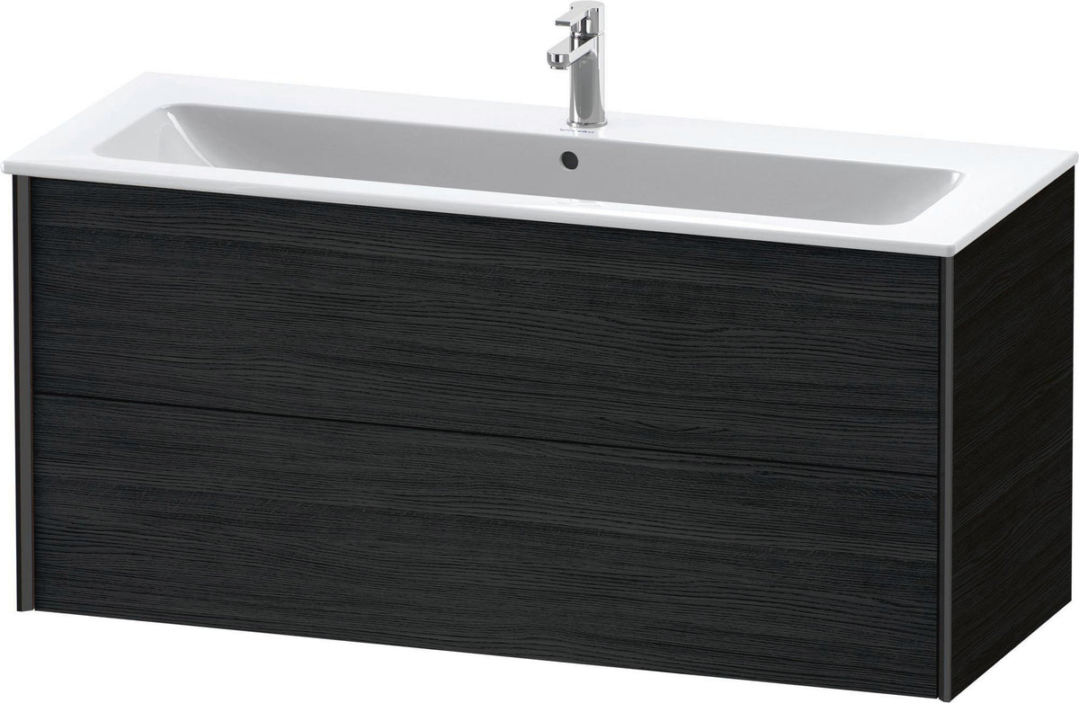 Duravit XViu Waschtischunterbau wandhängend 1210 mm, 2 Schubkästen, champagner matt/weiß matt