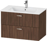 Duravit XBase Waschtischunterbau wandhängend 600 mm, 2 Schubkästen, weiß matt, Soft-Close