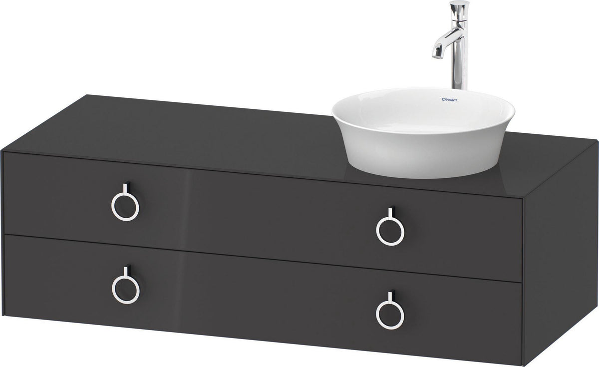 Duravit White Tulip Waschtischunterbau 1300 mm mit 2 Schubkästen und Innenbeleuchtung