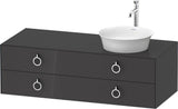 Duravit White Tulip Waschtischunterbau 1300 mm mit 2 Schubkästen und Innenbeleuchtung