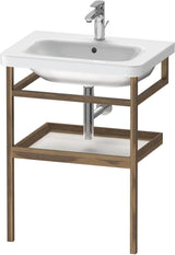 DURAVIT DuraStyle Möbel-Accessoire mit Handtuchhalter und Ablage, 440x590x805 mm, Weiß Matt/Eiche Massiv