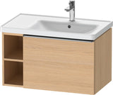 DURAVIT D-Neo Waschtischunterbau 784 mm wandhängend mit 1 Auszug und 2 offenen Fächern in Betongrau Matt