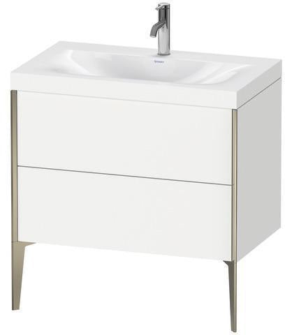 Duravit Möbelwaschtischset XVIU 800x480mm Chaos mit Möbelwaschtisch Viu und Unterbau