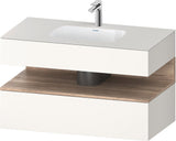 DURAVIT Qatego Einbauwaschtisch mit Konsolenwaschtischunterbau 1000 mm, 1 Auszug, antibakteriell