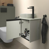 DURAVIT Sivida Aufsatzbecken Set mit Konsole 410x330mm Weiß ohne Hahnloch