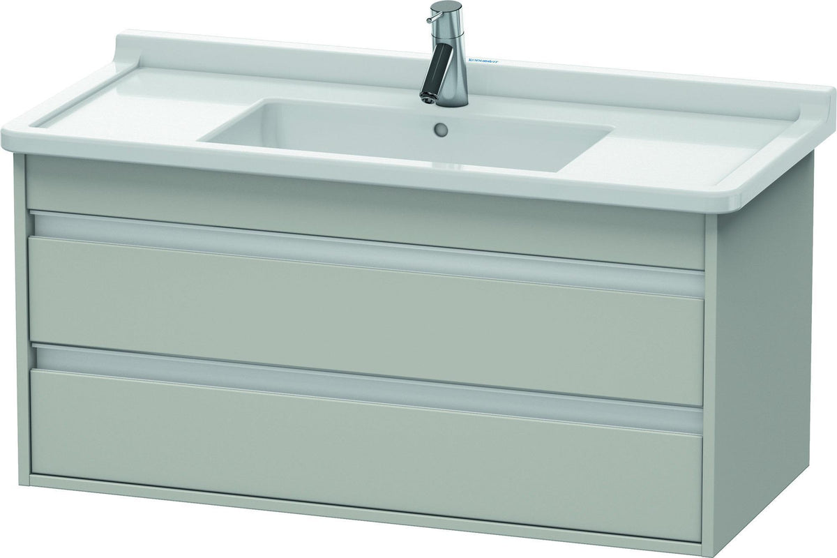 DURAVIT Ketho Waschtischunterbau wandhängend 1000 mm basalt matt, 2 Schubkästen, Soft-Close