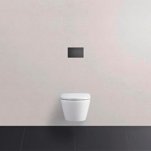 DURAVIT DuraSystem Betätigungsplatte Beta 100 Dual Flush Aufgesetzt Schwarz Matt