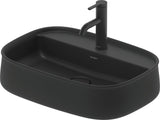 DURAVIT Zencha Aufsatzbecken 550 mm Weiß – mit Hahnlochbank, ohne Überlauf