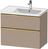 Duravit D-Neo Waschtischunterbau 784 mm Eiche Schwarz Bronze, wandhängend, 1 Auszug