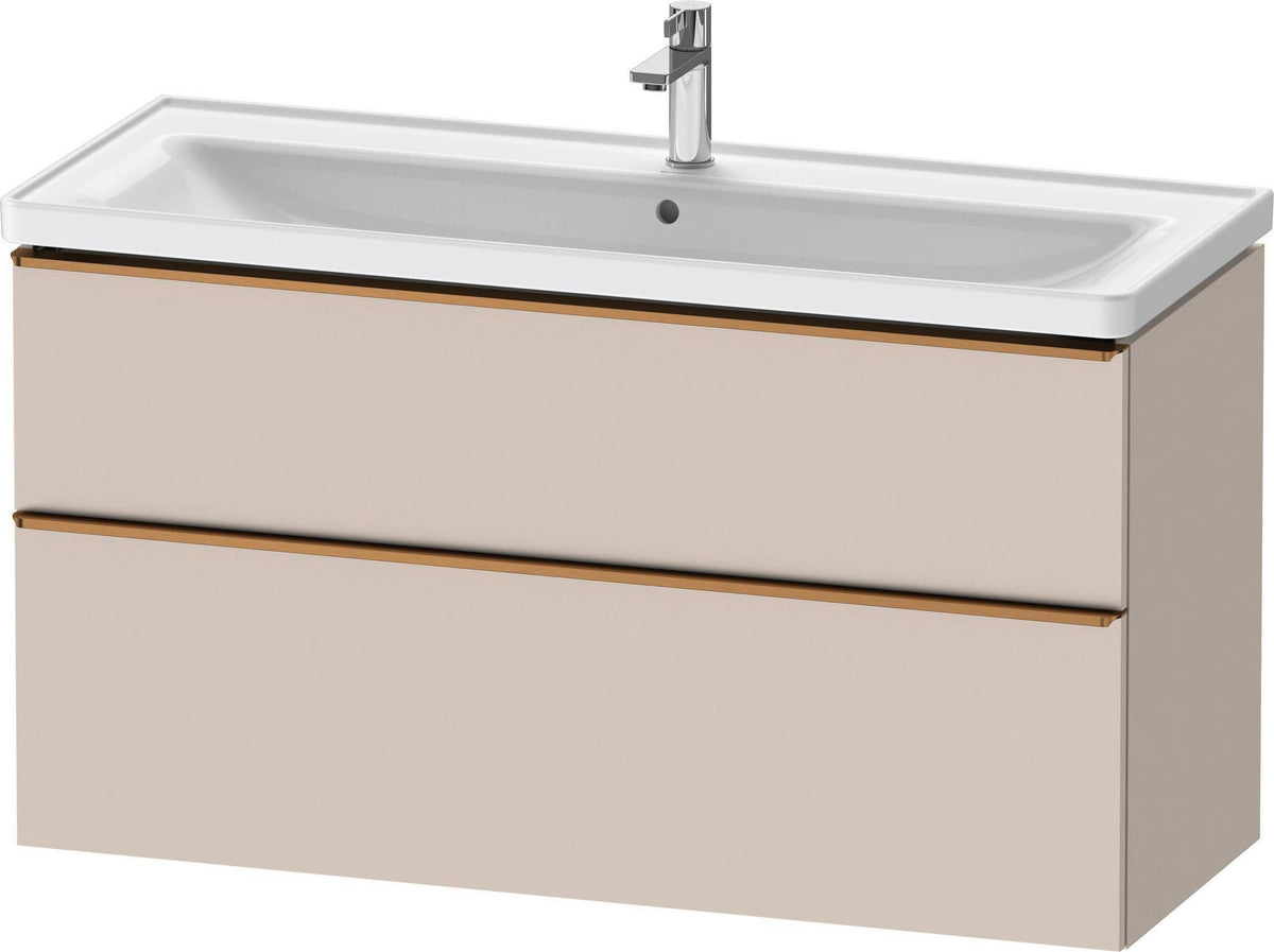 DURAVIT D-Neo Waschtischunterbau 1184 mm Eiche Schwarz mit Bronze Griff