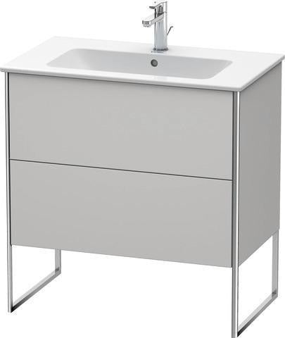 Duravit Waschtischunterbau XSquare 810x732x478mm mit 2 Auszügen, s-matt, Eiche, mittig