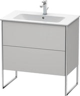 Duravit Waschtischunterbau XSquare 810x732x478mm mit 2 Auszügen, s-matt, Eiche, mittig
