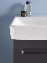 Duravit No.1 Waschtischunterbau 940 mm wandhängend graphit matt mit 1 Auszug und Soft-Close