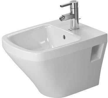 DURAVIT DuraStyle Wand-Bidet 480 mm mit Überlauf, Hahnlochbank, 1 Hahnloch, weiß