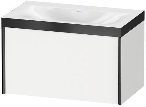 Duravit XViu Möbelwaschtischset 800x480mm mit Unterschrank, 1 Auszug, Ahorn mitte
