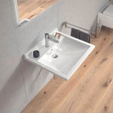 Duravit Waschtisch Starck 3 Vital 600 mm mit Überlauf und Hahnlochbank, weiß