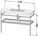 DURAVIT DuraStyle Möbel-Accessoire Handtuchhalter mit Ablage, weiß matt/eiche massiv, 1140 mm