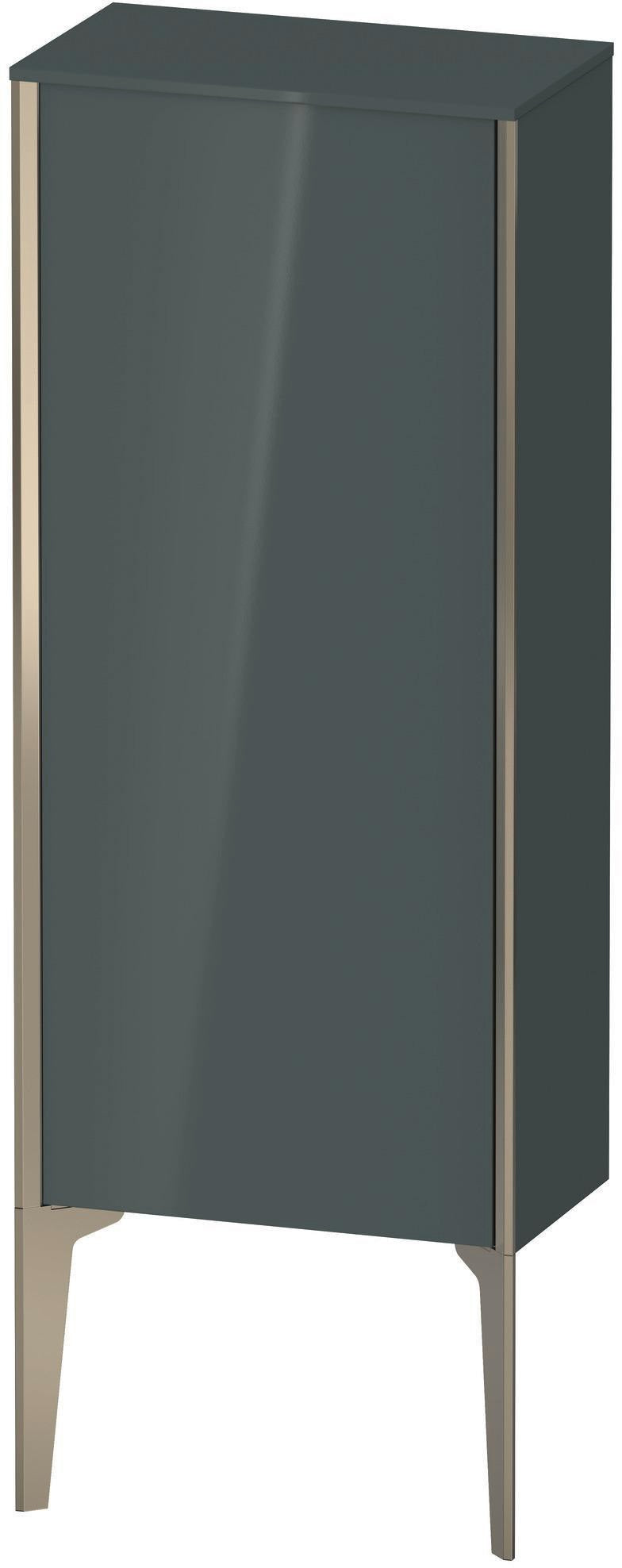DURAVIT XViu Halbhochschrank 890 mm dolomiti grey hochglanz – wandhängend, Push-Open, Soft-Close